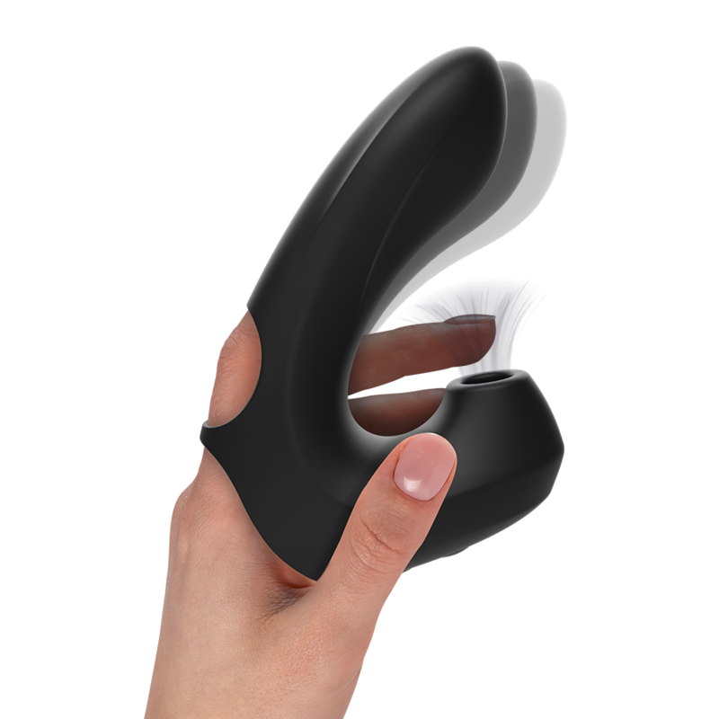IBIZA - POTENTE DEDAL VIBRADOR MAS SUCCIONADOR
